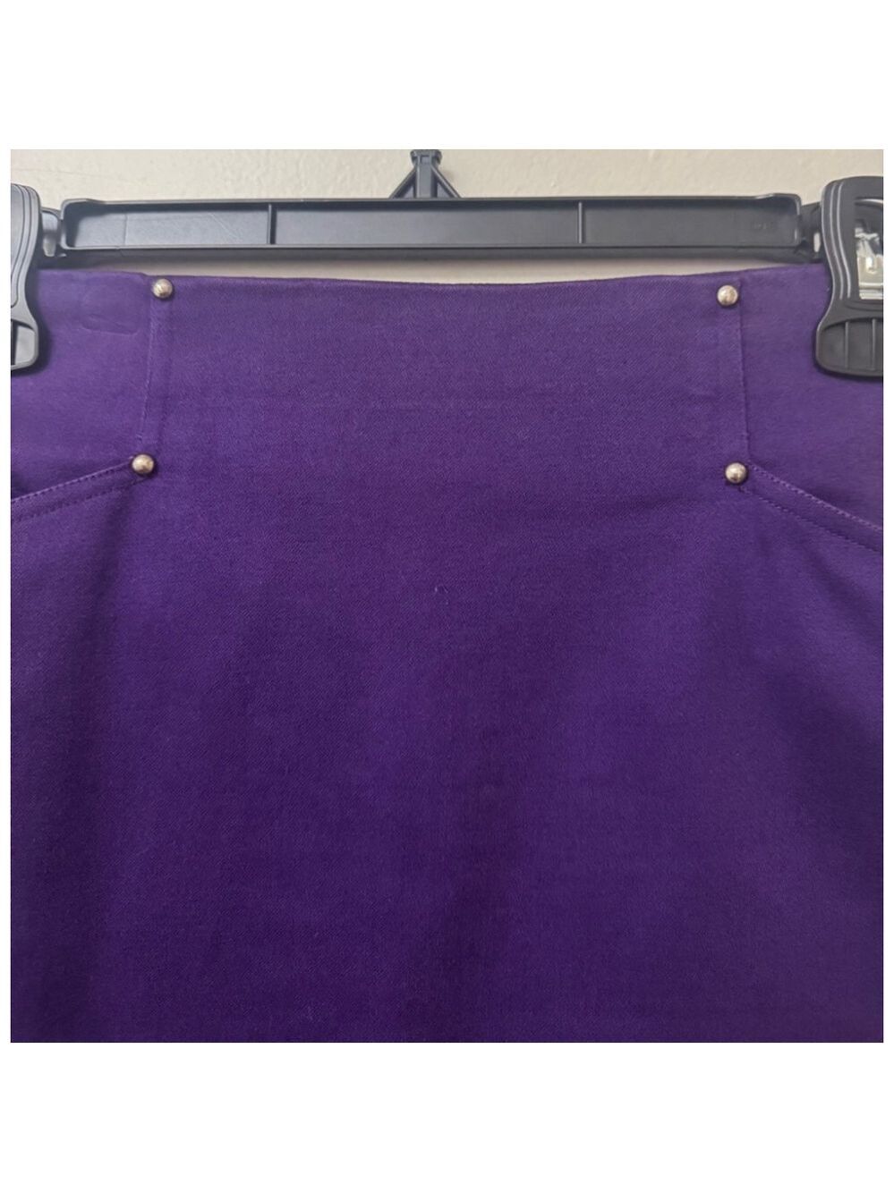 Women's Christian Dior Purple Pencil Cotton Skirt Size 6 - Picture 2 of 9
